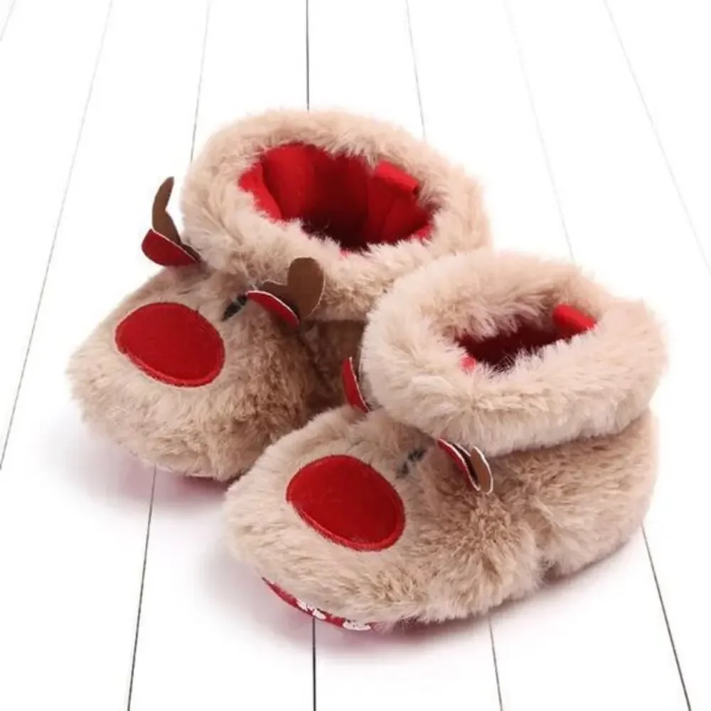 New pre walker warm non slip slippers size 1 (0-6 months), 2 (6-12 months)